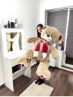 Плюшевый медведь "Кельвин" 160 см кофейный