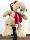 Плюшевый медведь "Кельвин" 160 см кофейный