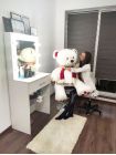 Плюшевый медведь "Кельвин" 160 см белый