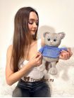Мягкая игрушка Котик "Тоша" в свитере 35 см