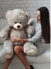 Плюшевый медведь "Плюшка" 120 см дымок