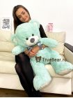 Плюшевый медведь "Плюшка" 120 см мята