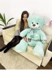 Плюшевый медведь "Плюшка" 150 см мята