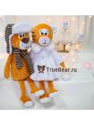 Тигр в шапке ушанке 45 см 