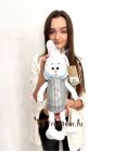 Мягкая игрушка Зайка "Тося" в куртке 35 см